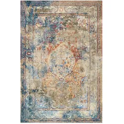 Bamyum, Teppich, Landon Bedruckter Teppich Chenille-Druck Maschinell Hergestellt 80 x 300 cm (80 x 80 cm)