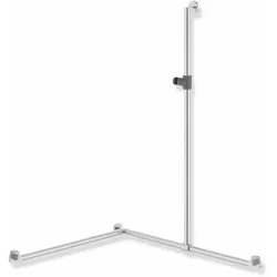 HEWI Duschhandlauf System 900, matt geschliffen, anthrazitgrau