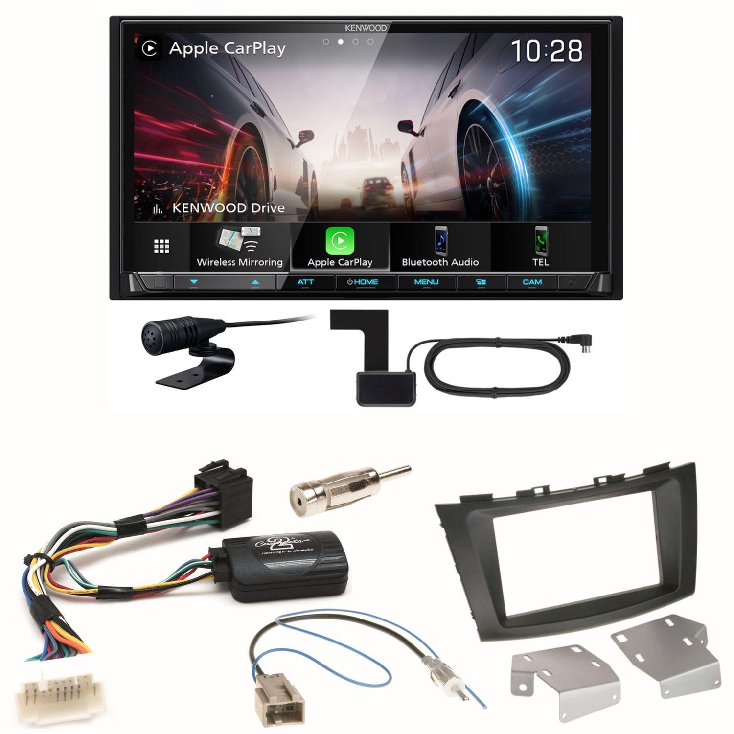 Kenwood DMX8021DABS Android Auto CarPlay Einbauset für Suzuki Swift Sport FZ NZ