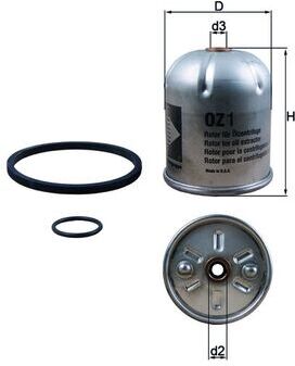 Mahle Ölfilter Oz1d Für Mercedes Renault Trucks