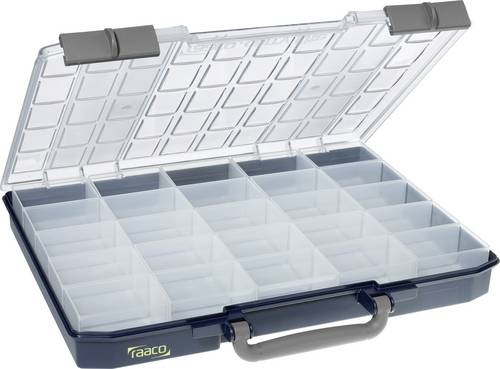 Raaco CarryLite 55 5x10-25/1 Sortimentskoffer (B x H x T) 413 x 57 x 330mm Anzahl Fächer: 25 feste Unterteilung Inhalt 1St.
