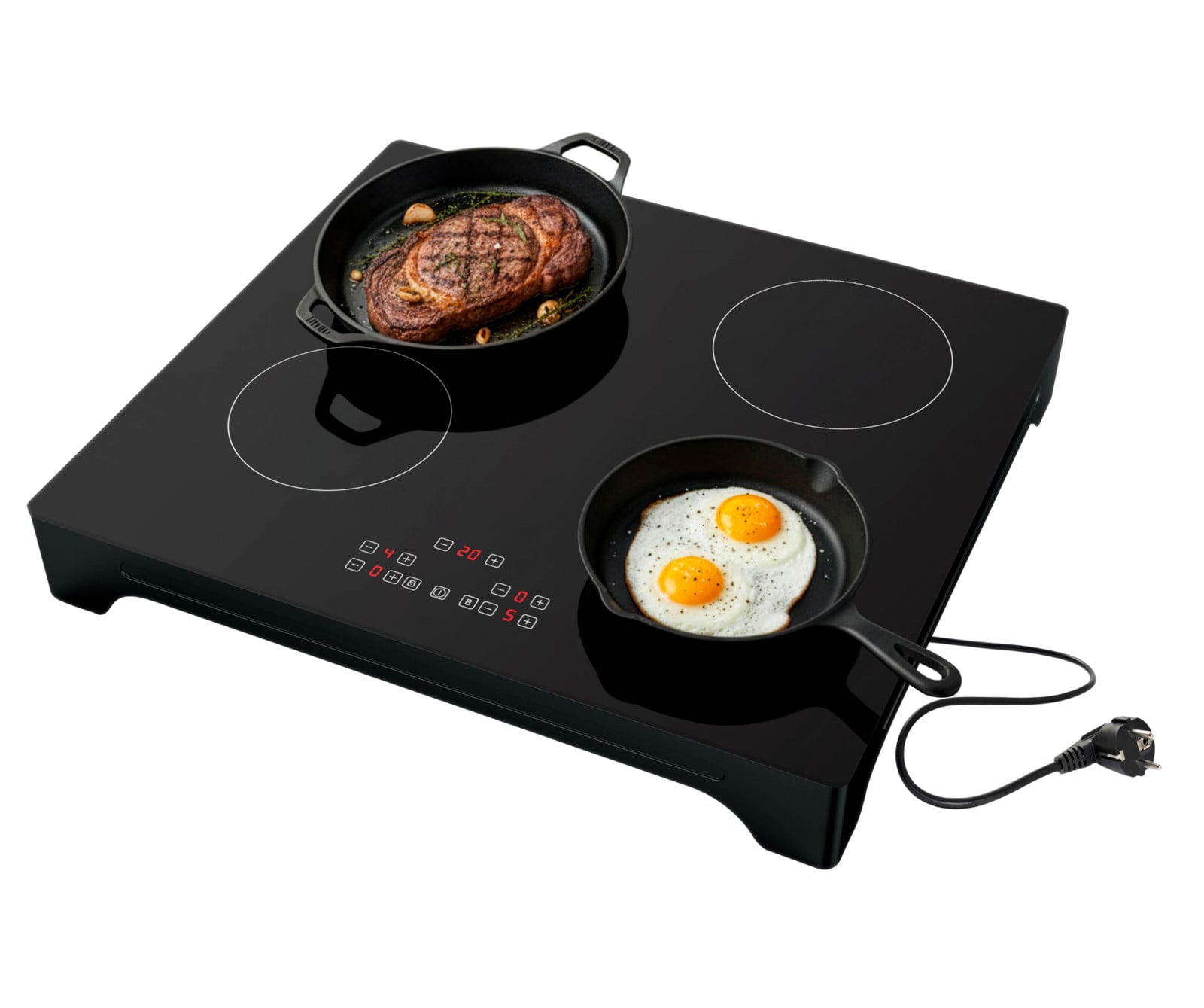 Tomado TIH6010B Inductiekookplaat met 4 kookzones - 60 cm