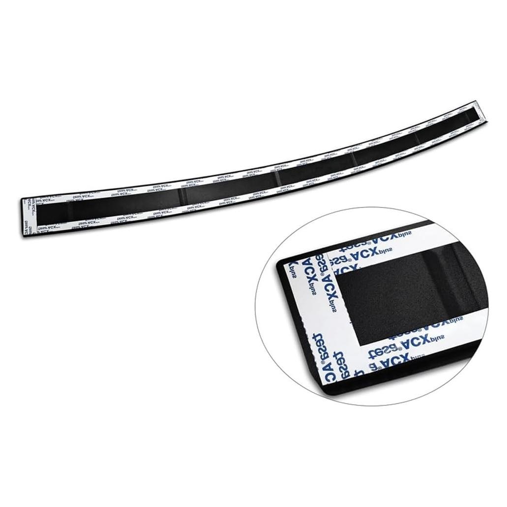 Konjac Sponge Matzwart RVS Achterbumperprotector compatibel met Mercedes GLE II W167 & GLE II 53 AMG 2019- Ribs (AVI-240308)