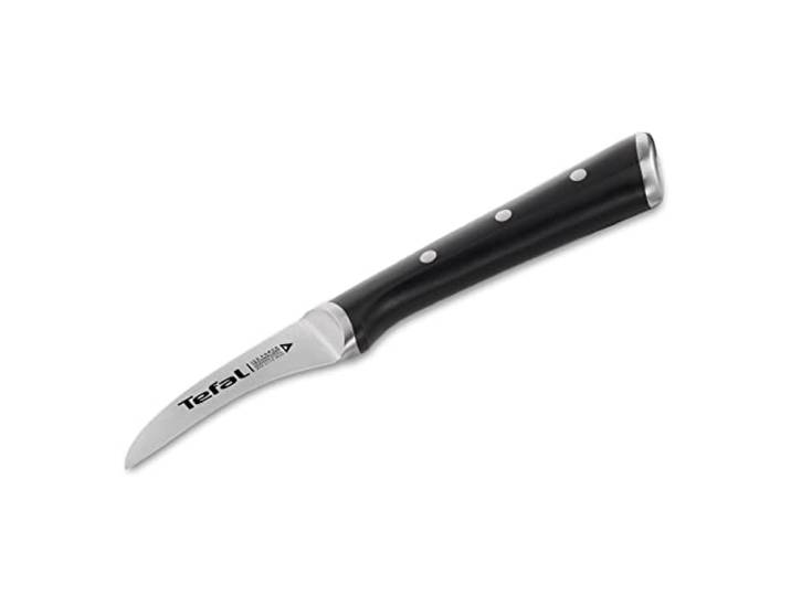 Tefal Ice Force rundes Schälmesser, 7 cm Klinge, Korrosionsschutz Handschutz, Made in Germany Edelstahl, optimale Schneidleistung und Schärfe, Edelstahl/Schwarz, K23212