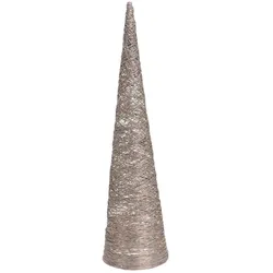 WellHome - Kegelförmiger Baum mit 40 warmweißen LED-Lichtern 20x20x76,5cm