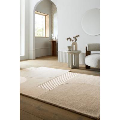 Teppich FLAIR RUGS "LOZENGE", natürlich, B:150cm H:10mm L:240cm, Wolle, Teppiche, Teppich, Kurzflor, Retro Muster
