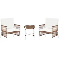 BISTRO-SET 2-Sitzer Weiß Levico