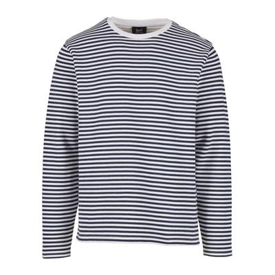Sweater BRANDIT "Brandit Marine Sweat Pullover", Herren, Gr. XXL, schwarz-weiß (navy, weiß), 100% Polyacryl, unifarben, Rundhals, Sweatshirts Sweater