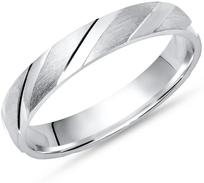 Unique Ring echt 925 Sterling Silber in 4mm Breite silber