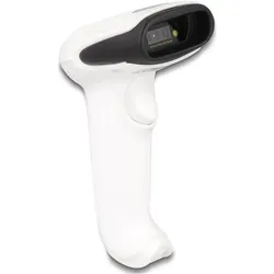 Delock Barcode Scanner 1D und 2D für 2,4 GHz, Bluetooth oder USB (1D-Barcodes, 2D-Barcodes, QR-Code), Barcode Scanner, Weiss