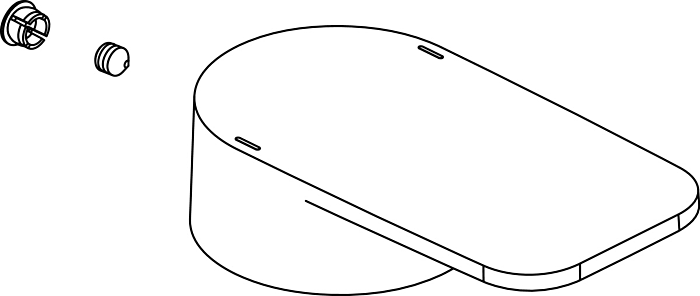 Ideal Standard TONIC II, mit Logo, Chrom A860917AA