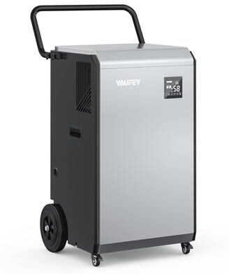 YAUFEY 160 Pint Commercial Dehumidifier with Pump - Up to 7,500 sq. ft.