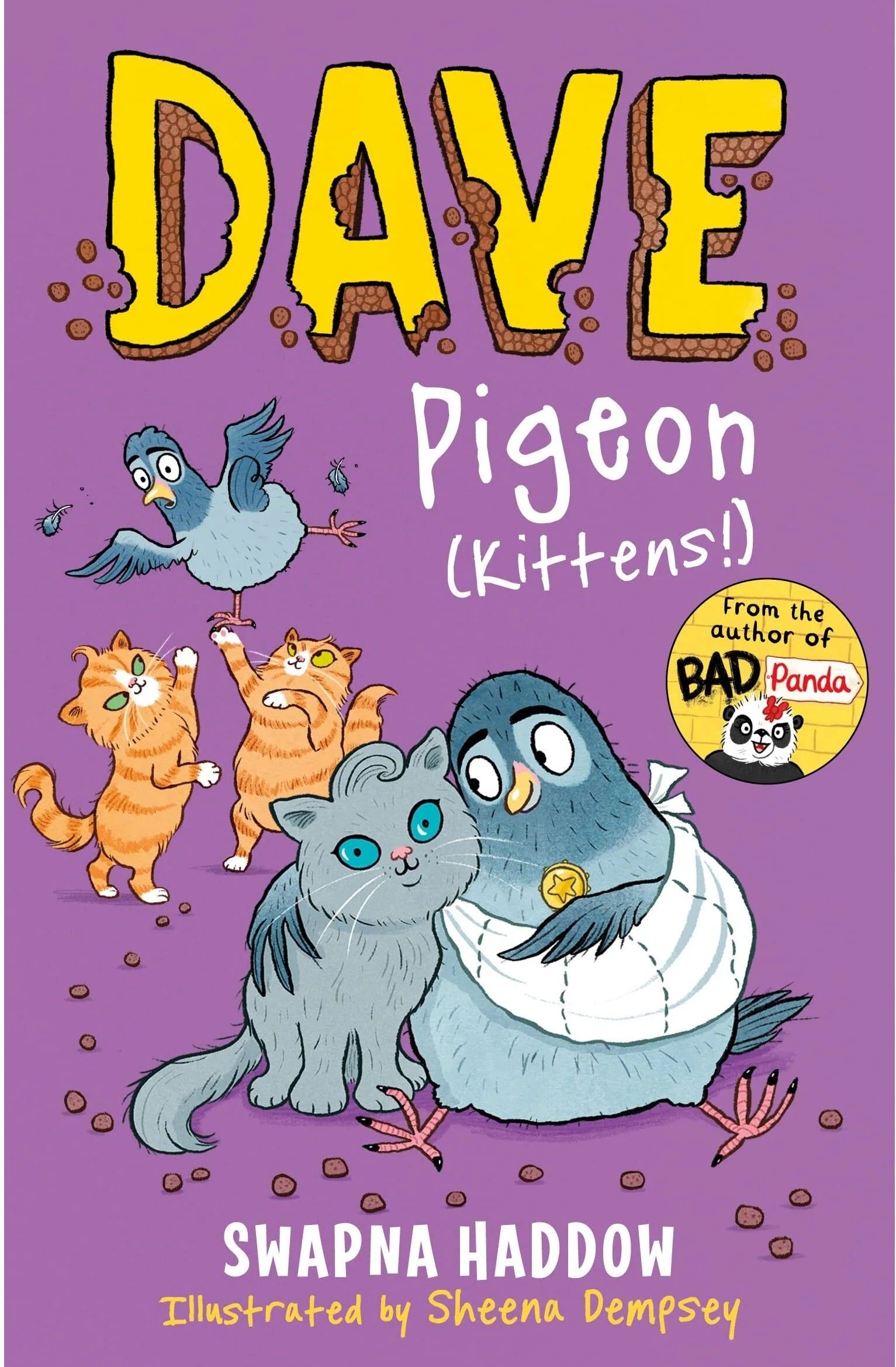 Faber Dave Pigeon: Kittens! by Swapna Haddow - Book 5 - Paperback - Ages 5-8 - Funny Illustrated Chapter Book for Emerging Readers
