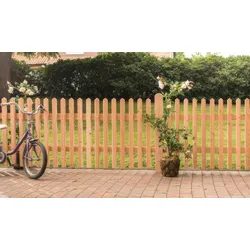 Douglasie Doppeltür Brig 300 x 80 cm – Gartenzauntor aus Douglasie, naturbelassen – Holztor in klassischem Design – Gartentor für Gärten und Eingänge