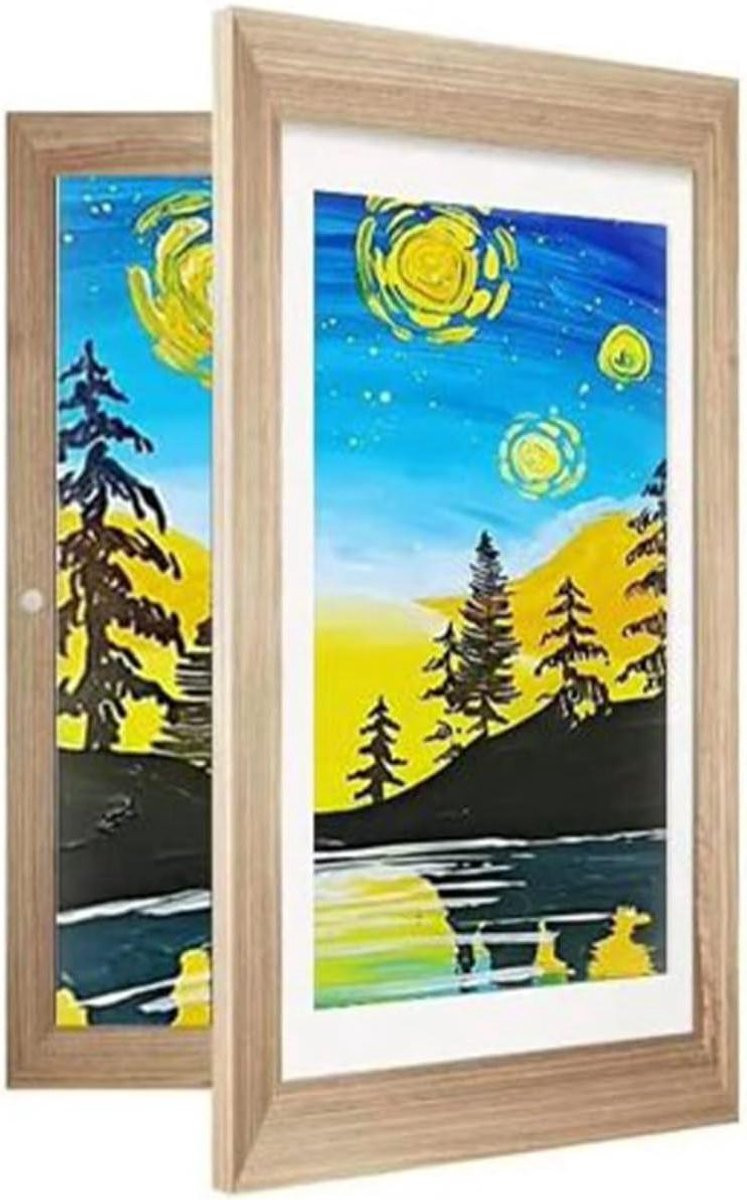 Kinder Kunstlijst Tekeninghouder Houtkleur 26,5 x 35 cm