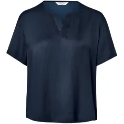 Tchibo - Satin-Tunikabluse - Damen - Gr. 38 - dunkelblau