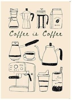 Uplift Picks Coffee Diver Canvas Wall Art Modern Coffee Wall Art For Kitchen Decor 13 30x42 Cm unframed