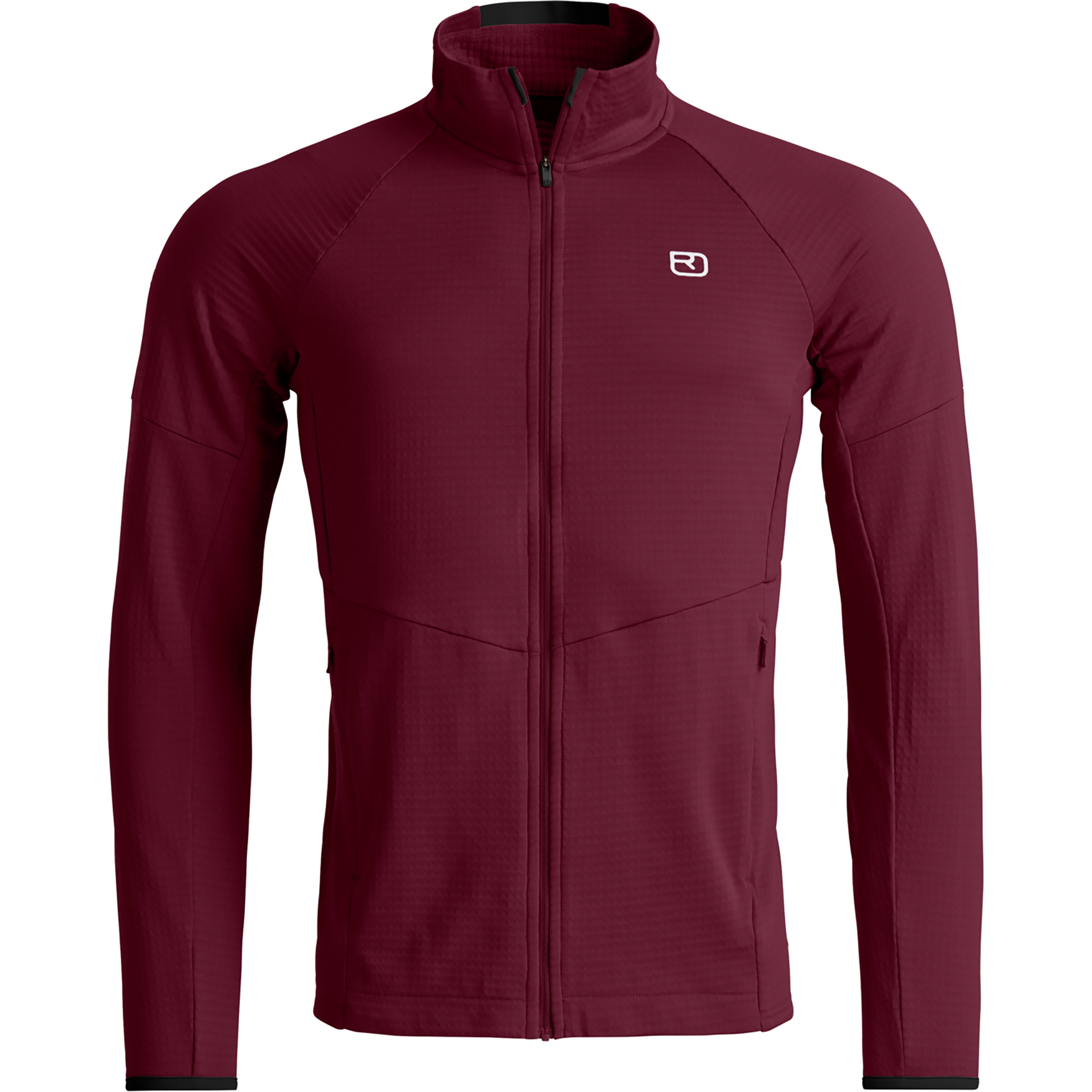 Ortovox Fleece Light Grid Herren Fleecejacke rot Größe XXL Bergsteigen Hautfreundlich Merinowolle