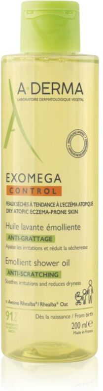 A-Derma Exomega Control Emollient Shower Oil softening shower oil for dry and atopic skin 200 ml