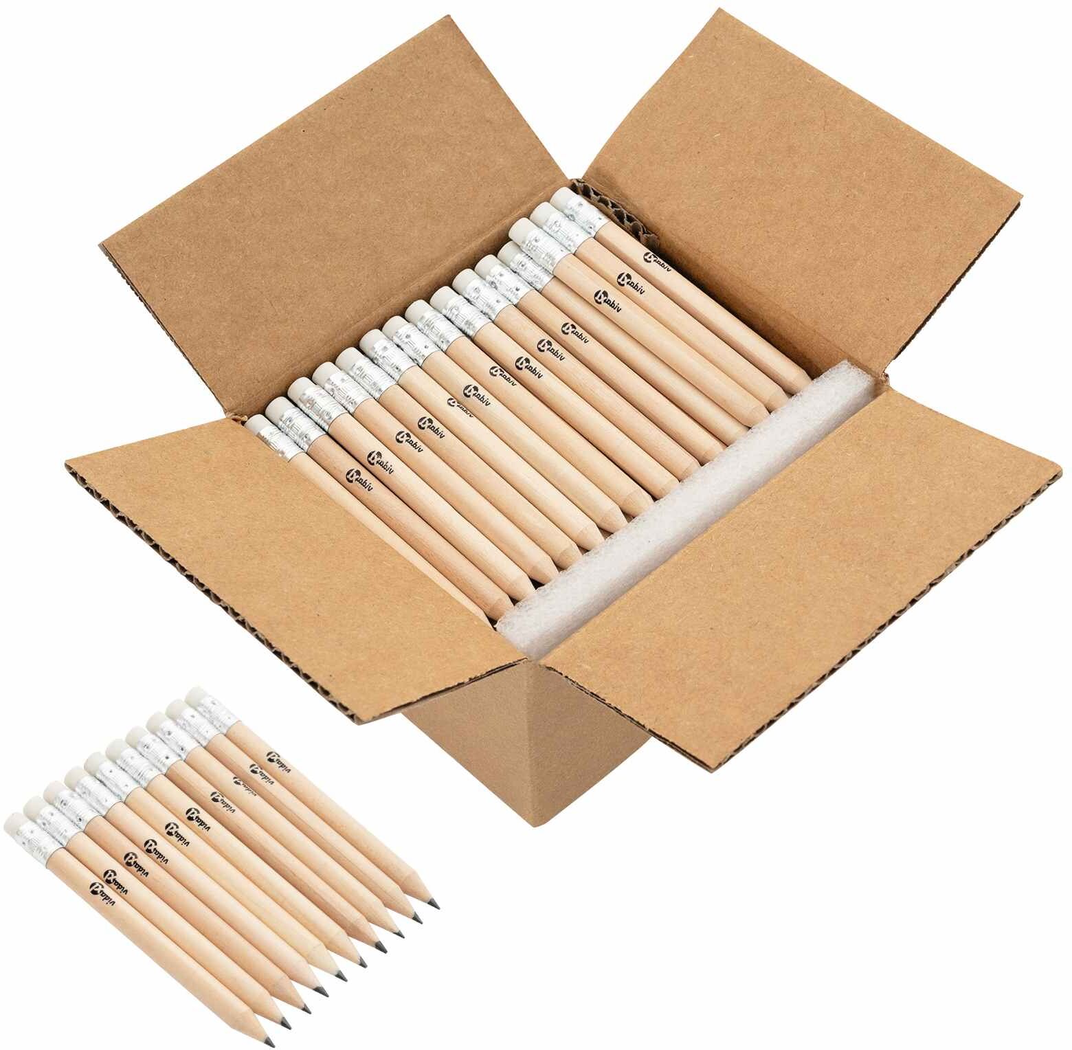 vidaXL Crayons HB Ø 0,7 x 10 cm Naturel Bois de peuplier solide