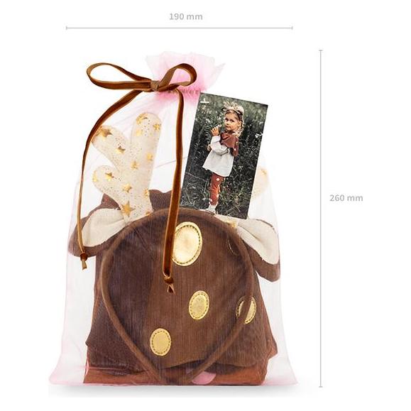 Partydeco Costume for a girl - Roe deer, mix (1 pkt / 1 pc.) (104, 98) (STR5)