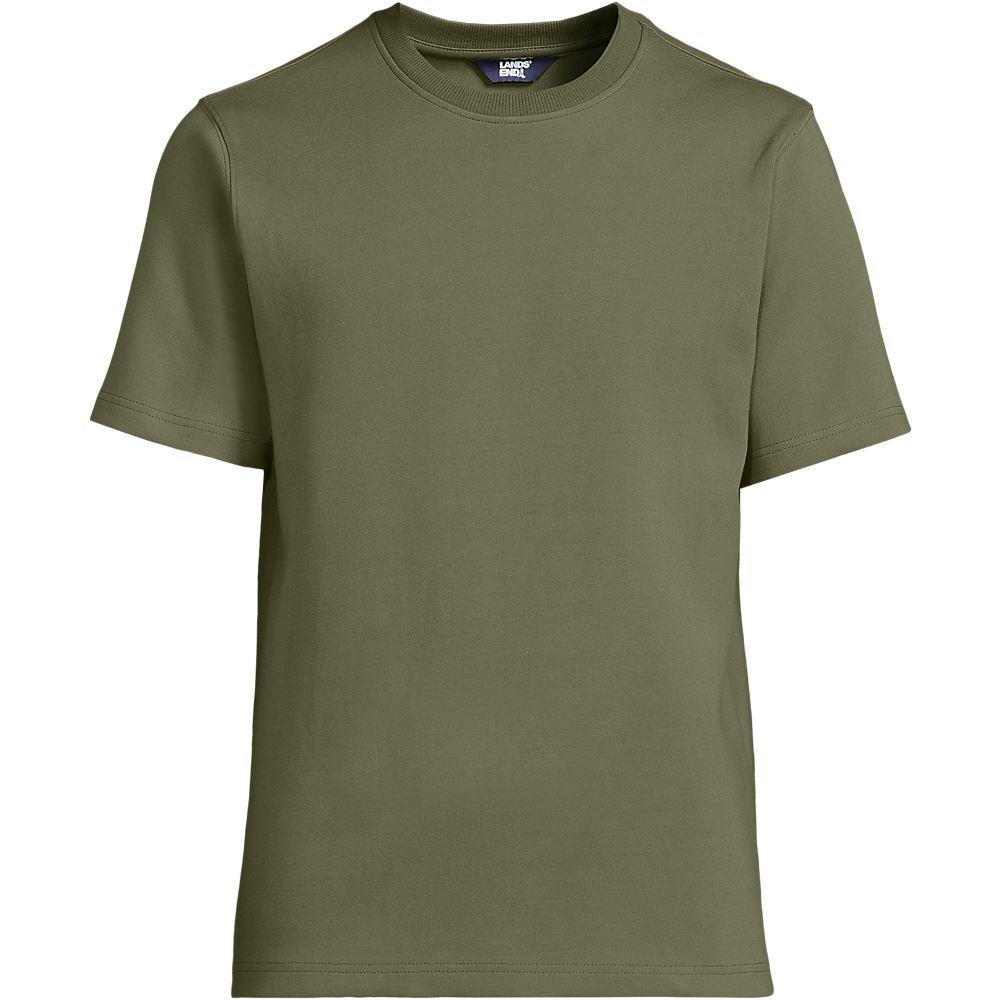 Seriously Soft T-Shirt, Herren, size: regular, Grün, Baumwolle/Polyester/Baumwoll-Mischung, by Lands' End