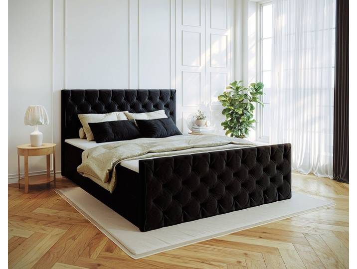 Kaiser Möbel Boxspringbett Kontinentalbett Mars Mit Bettkasten Stoff Riviera