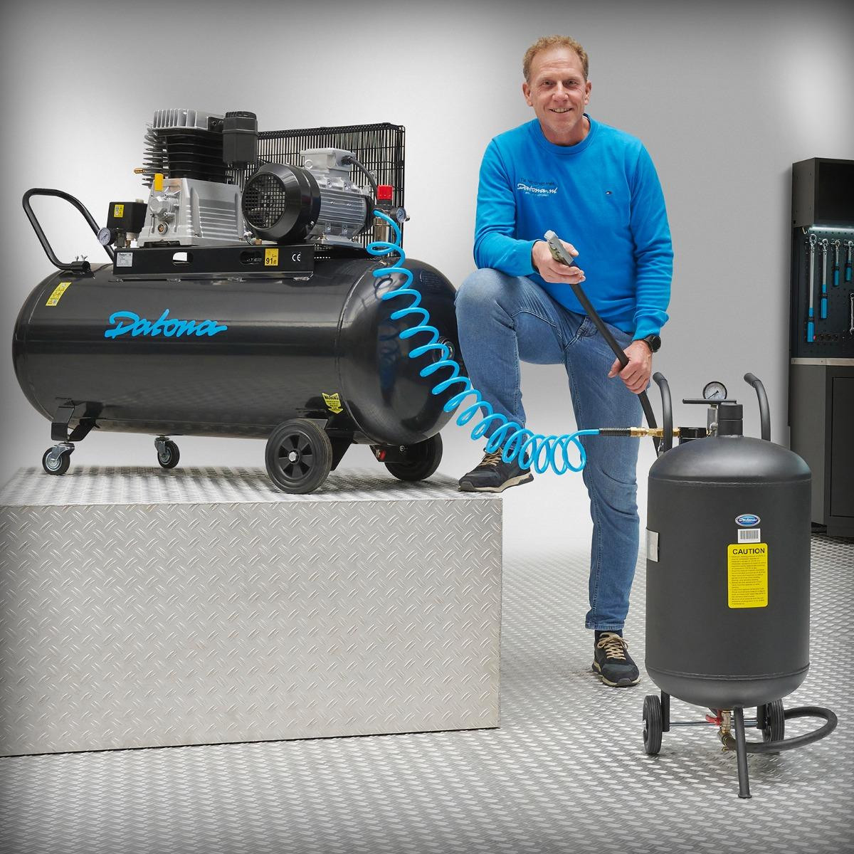 Datona Straalset compleet met compressor 270L/400V, straalketel en aansluitset