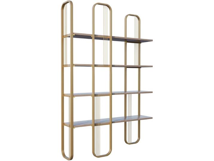Etagère 4 Niveaux Dorée 124 Cm - Arosa