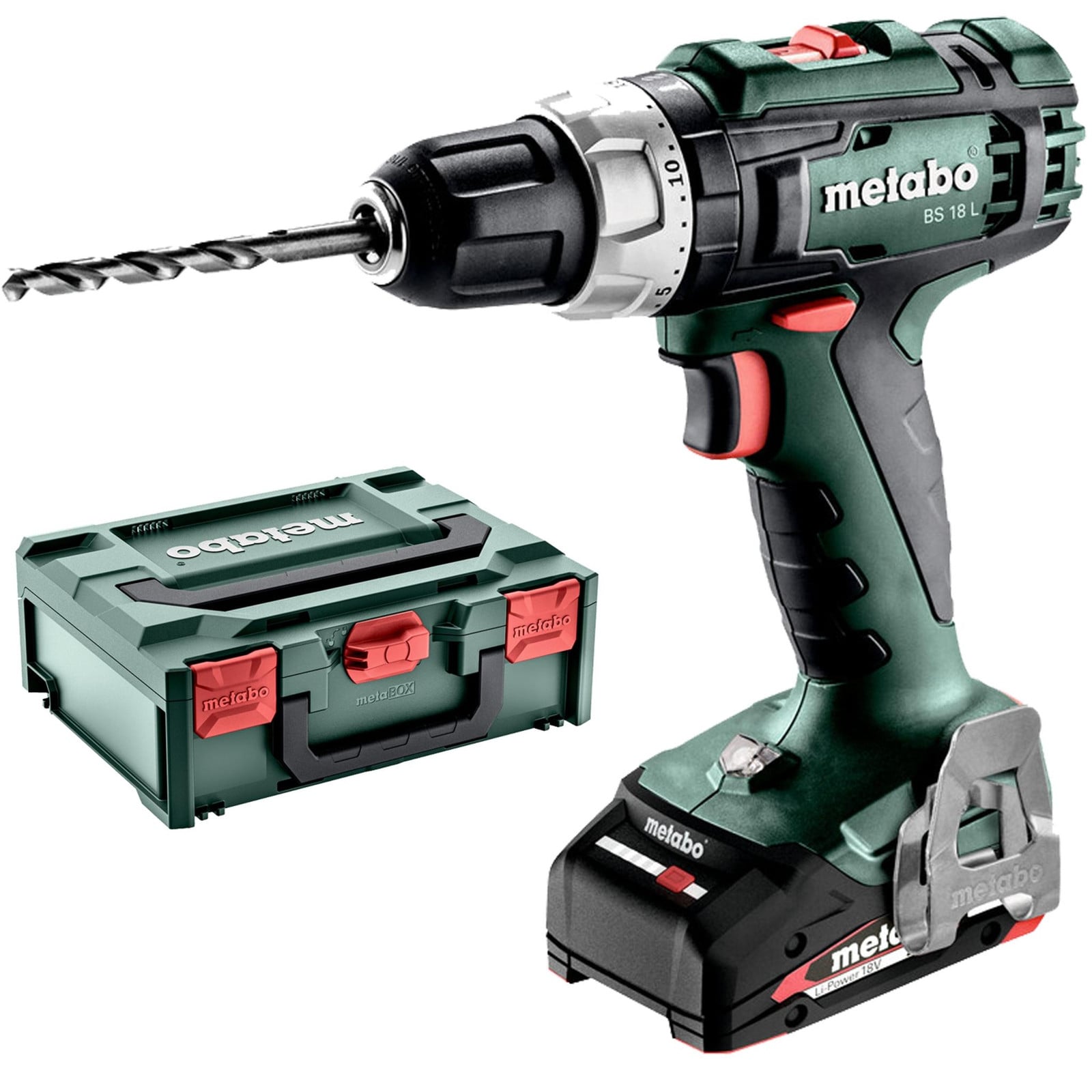 Metabo BS 18 Li Accuschroefboormachine met 2x 2,0 Ah accu
