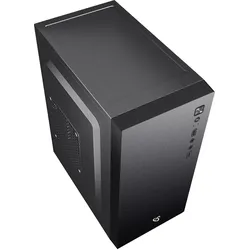 Sbox Computer case PCC-12 MicroATX + PSU-400 (ITX, mATX), PC Gehäuse, Schwarz