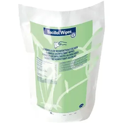 Bacillol Wipes | Schnelldesinfektionstücher | 38 x 20 cm | Beutel (90 Tücher)