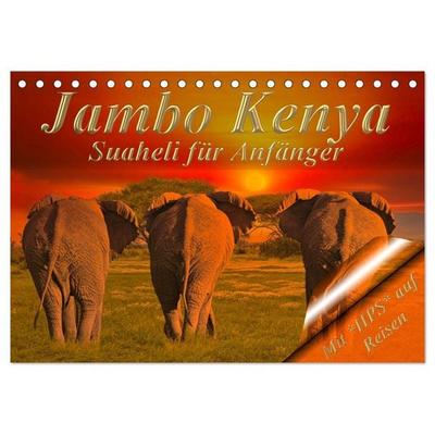 Jambo Kenya (Tischkalender 2026 DIN A5 quer), CALVENDO Monatskalender