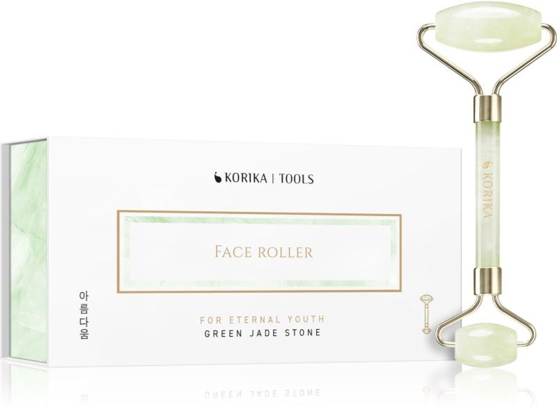 KORIKA Tools Face Roller Green Jade Stone rouleau de massage visage Jade Roller Green 1 pcs