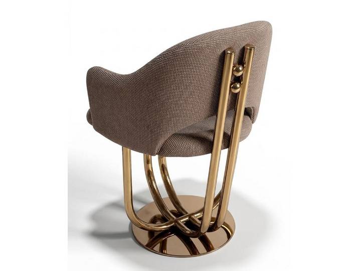 JVmoebel Esszimmerstuhl Stuhl Braun Modern Stil Design Schlichte Eleganz Komfortabel (1-tlg)