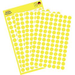 Avery-Zweckform 3013 Markierungspunkte Etiketten Ø 8 mm Gelb 416 St. Permanent haftend Papier