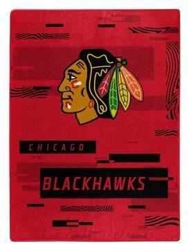 Northwest NHL Chicago Blackhawks Digitize Raschel Throw Blanket