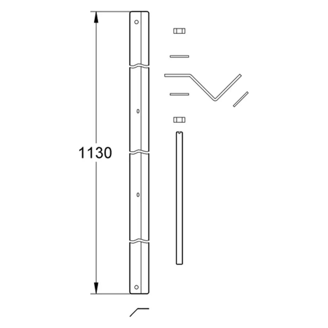 Grohe Eckmontageset RAPID SL für WC, Bidet, Waschtisch und Urinal (38562001)