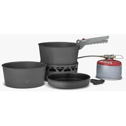 Primus PrimeTech Stove Set II Gaskocher 2000 W inklusive Kochgeschirrset 8 teilig Set 1 mit 1,3 Liter Töpfen