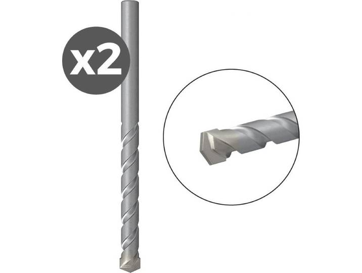 Foret Maçonnerie Fischer 3mm (pack 2) Pointe Carbure Résistante Pour Maçonnerie - Fischer