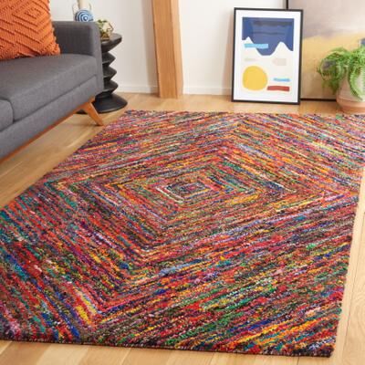 SAFAVIEH Handmade Nantucket Iemie Contemporary Cotton Rug
