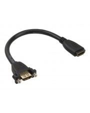 InLine HDMI-Adapter HDMI W bis W 20 cm Schwarz (17600R)