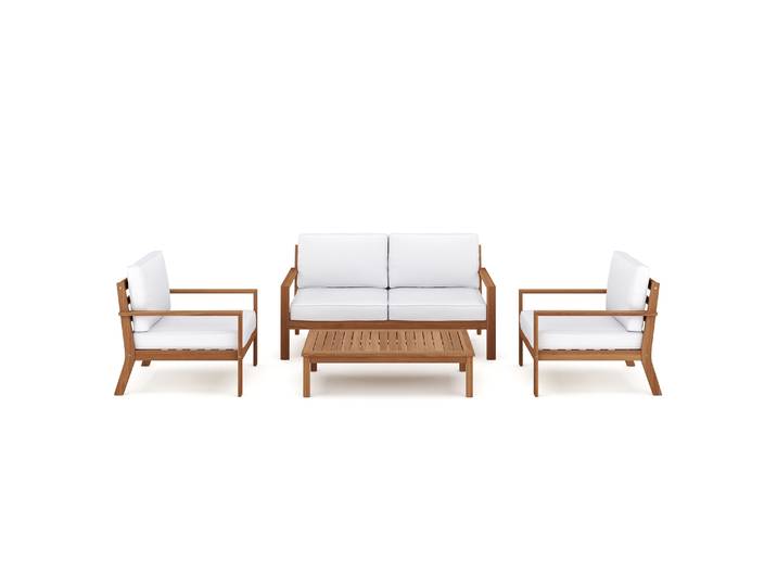 Lounge Holz BIBIONE natur/weiss