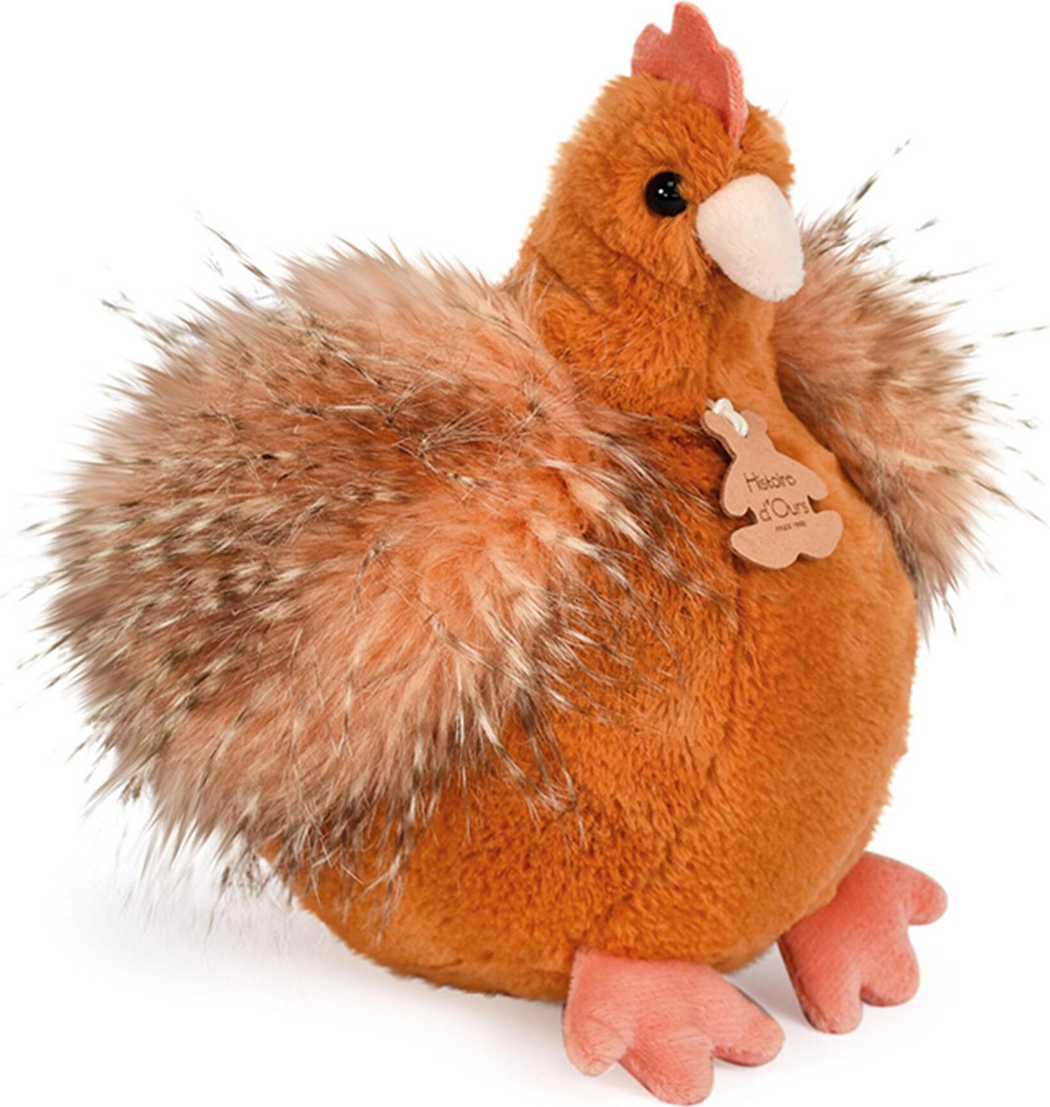 Doudou Histoire d´Ours Pluche Rode Kip 20 cm