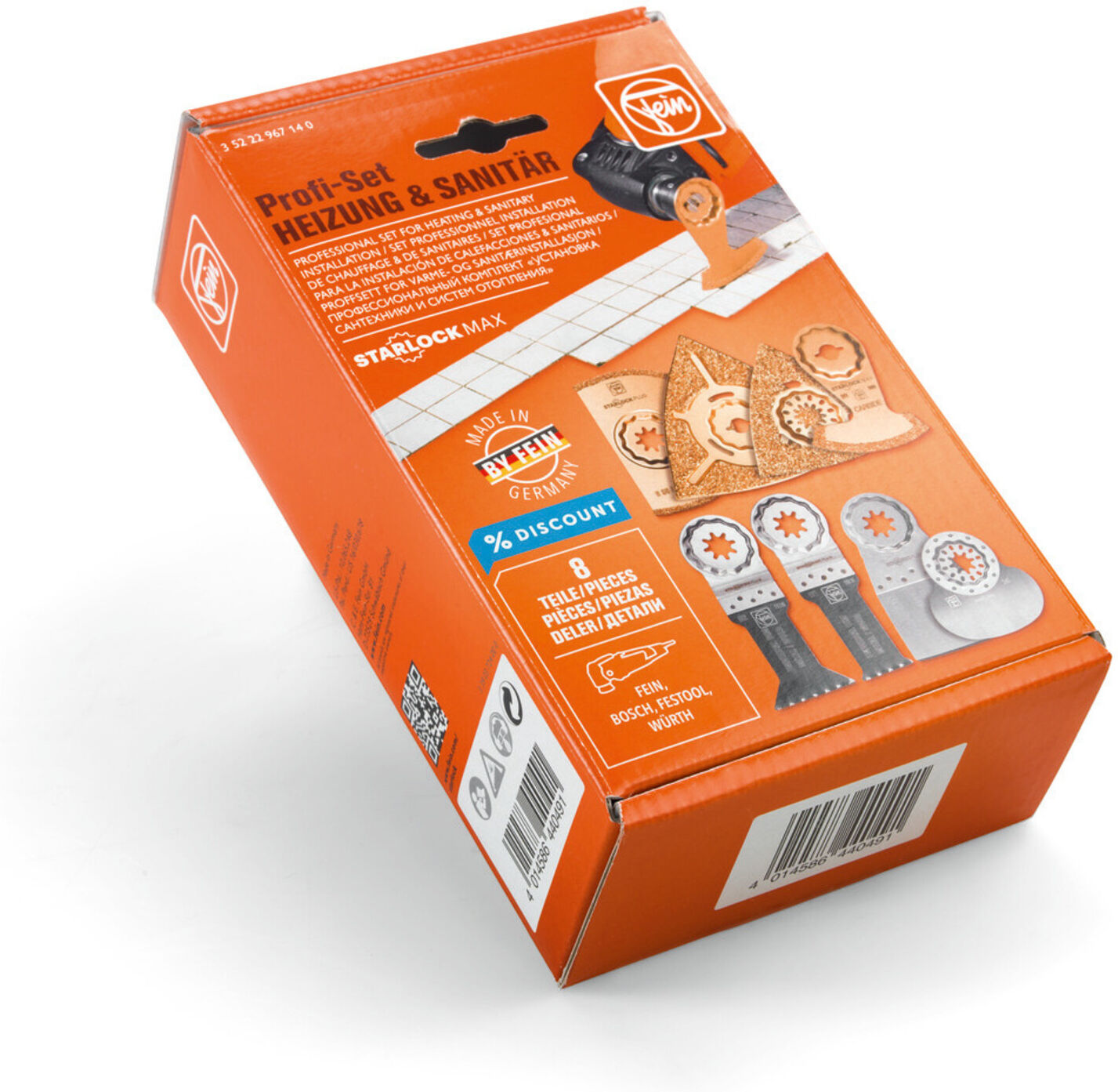 Fein Profi Set Starlock Max HEIZUNG / SANITÄR 8-teilig (35222967140   35222967140)