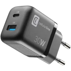 Cellularline USB Charger Multipower Micro 30W GaN 2 Ports PD B