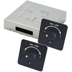 Infraworld Steuerung Easy Control 2 – Sauna (2 Regler, 2 Strahler anschließbar) in schwarz