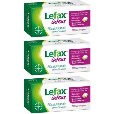 Lefax intens Flüssigkapseln 250 mg Simeticon 3x 3x50 St Weichkapseln
