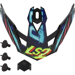 LS2 Ersatzschild OF606 Rayz schwarz-blau