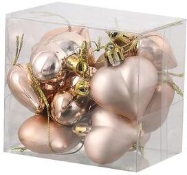Inspire Essentials Romantic Heart Ball Ornament Hanging Valentine Decor Gift rose Gold